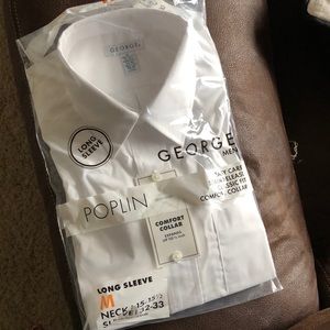 NEW Men’s George White Dress Shirt